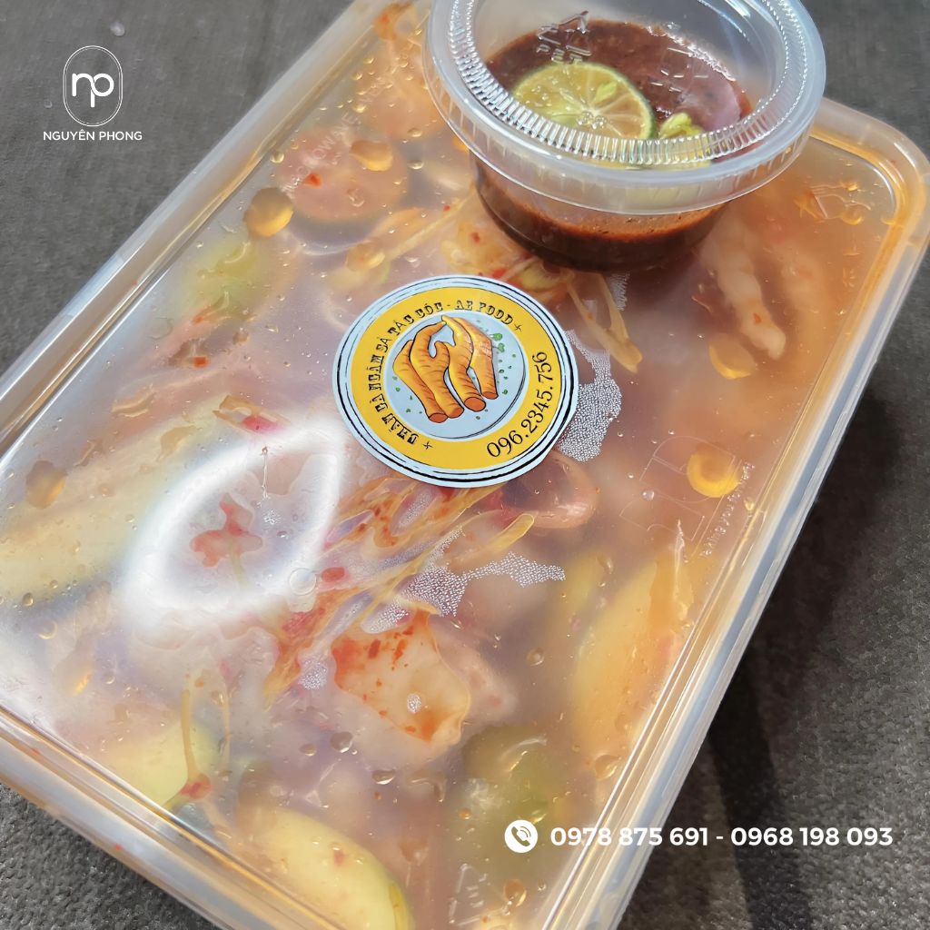 Tem nhãn chân gà decal giấy
